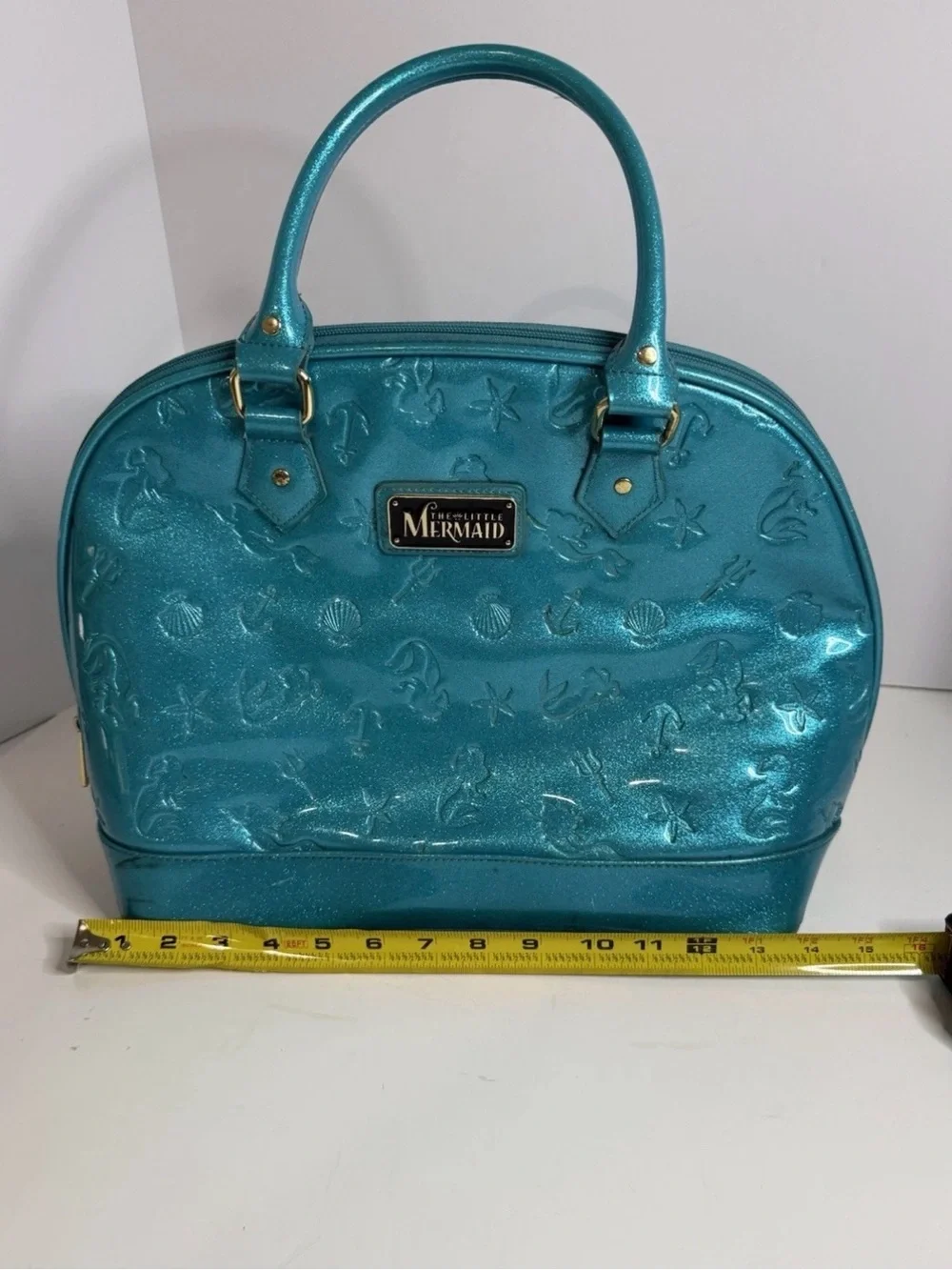Vtg Loungefly The Little Mermaid Teal bag Used Disney Rare